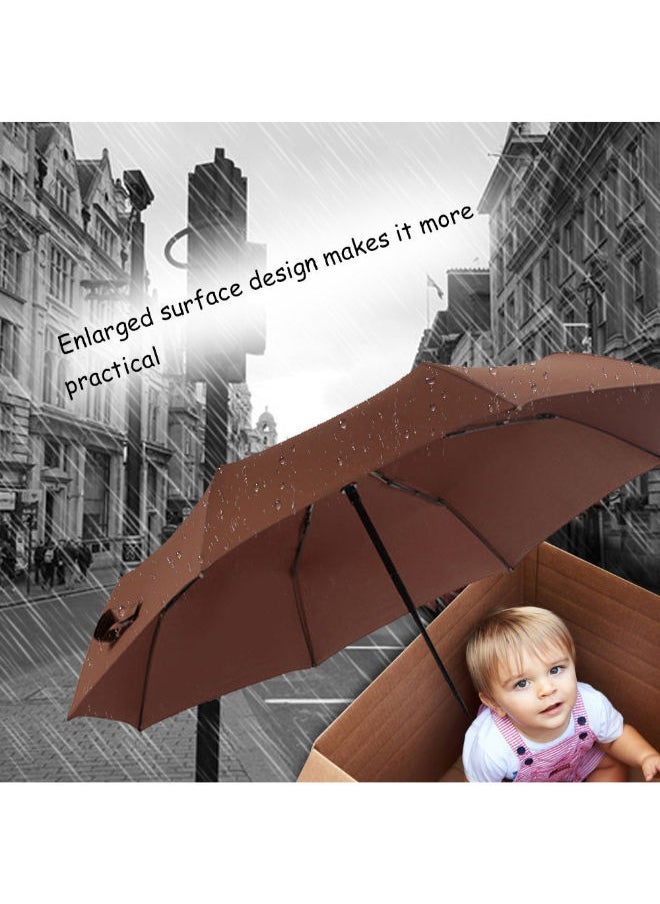 NIBEMINENT - Tri-Fold Umbrella Brown - Image 1