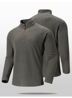 KUYING New Standing Collar Checkered Sports Top  - Image 2