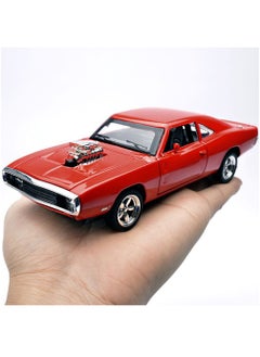 Swift سيارات لعبة معدنية مصبوبة بمقياس 1:32 بأبواب قابلة للفتح من طراز Dodge Charger Fast &amp; Furious 7 مع ضوء وامض وصوت موسيقي كهدية للأطفال الأولاد والبنات  - Image 4
