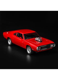 Swift سيارات لعبة معدنية مصبوبة بمقياس 1:32 بأبواب قابلة للفتح من طراز Dodge Charger Fast &amp; Furious 7 مع ضوء وامض وصوت موسيقي كهدية للأطفال الأولاد والبنات  - Image 5