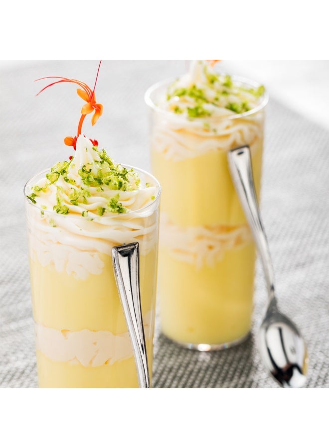 Restaurantware 5 Ounce Dessert Glasses, 100 Disposable Plastic Cocktail Glasses - Durable, Sustainable, Clear Plastic Cannello Glasses, Serve Drinks, Desserts, Or Samples, For Weddings Or Catering - Image 3