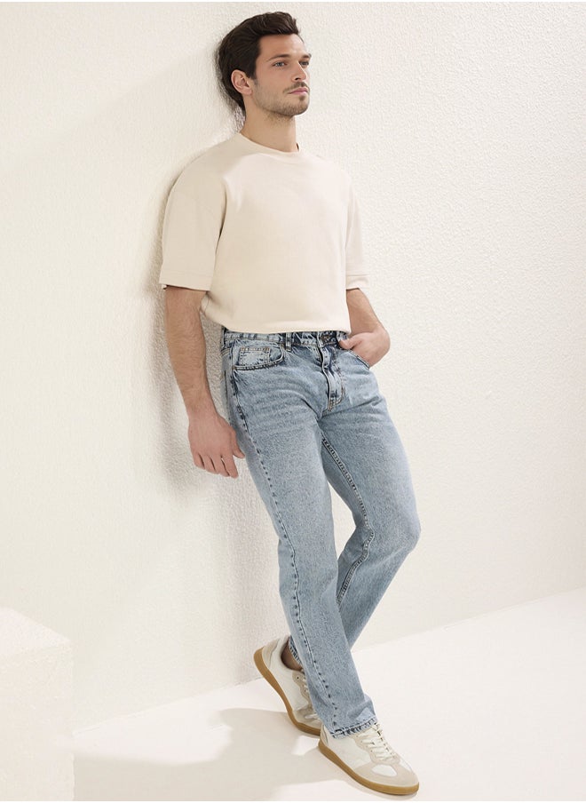 trendyol Blue Straight Fit Jeans  - Image 2
