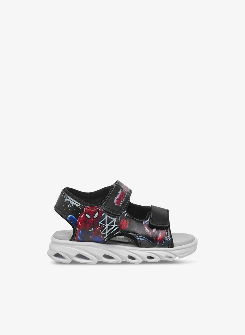 MARVEL Boys Light-Up Spider-Man Print Sandals