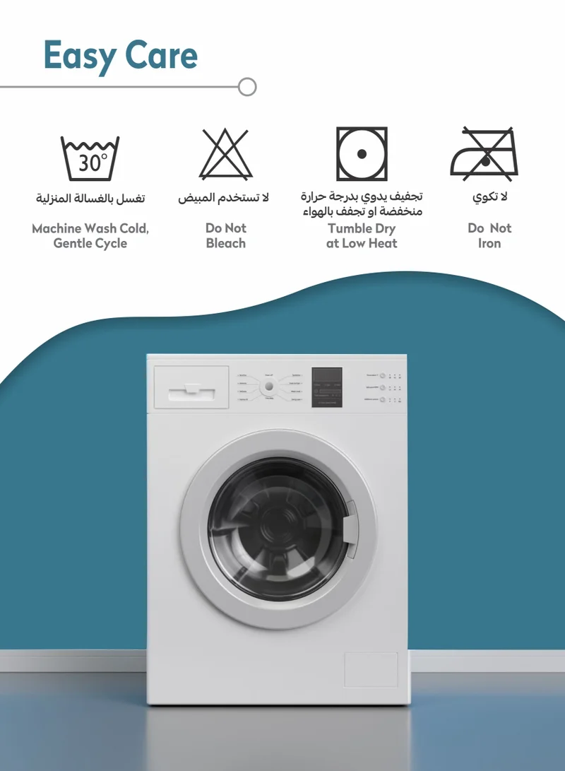 دوناتيلا طقم مفرش سرير 4 قطع مقاس مفرد ونص يناسب سرير 120×200 , تصميم مشجر انيق , مايكروفايبر فائق النعومة , يناسب جميع الفصول
