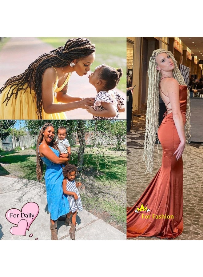 كاريدا شعر كروشيه كاريدا فو لوكس 36 بوصة، 3 عبوات جديدة من شعر كروشيه ناعم، شعر كروشيه فو لوكس مسبق التصفيف للنساء ذوات البشرة السمراء (36 بوصة (عبوة من 3 قطع)، رقم الخطأ) - Image 5