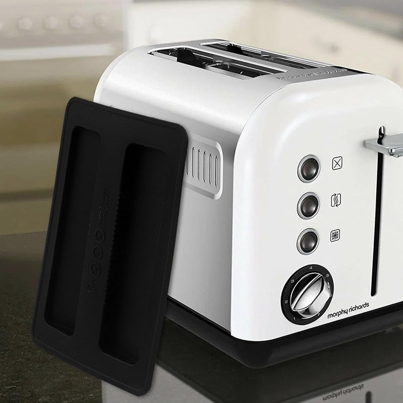 Notoke Silicone Toaster Top Cover, 1PCS Toaster Cover Black Bread Maker Dust Machine Covers Protector Lid Sandwich Machine Part Accessories - Image 5