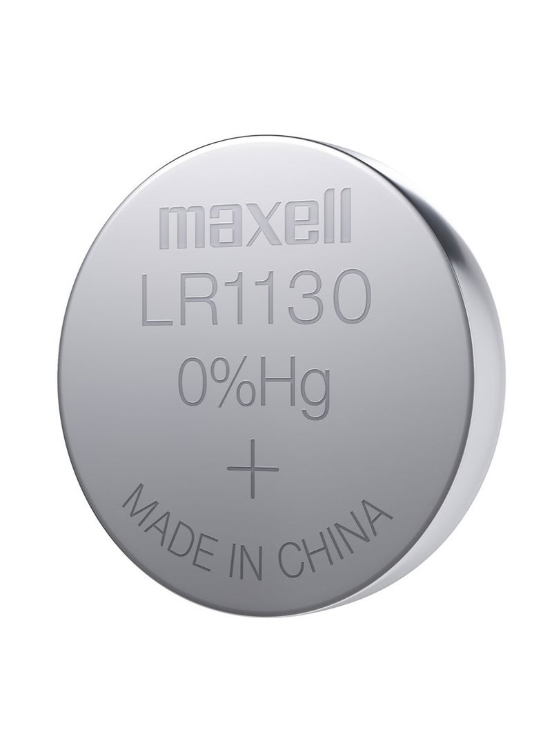 Maxell LR1130 Alkaline Battery 1.5V - Pack of 10 - Image 2
