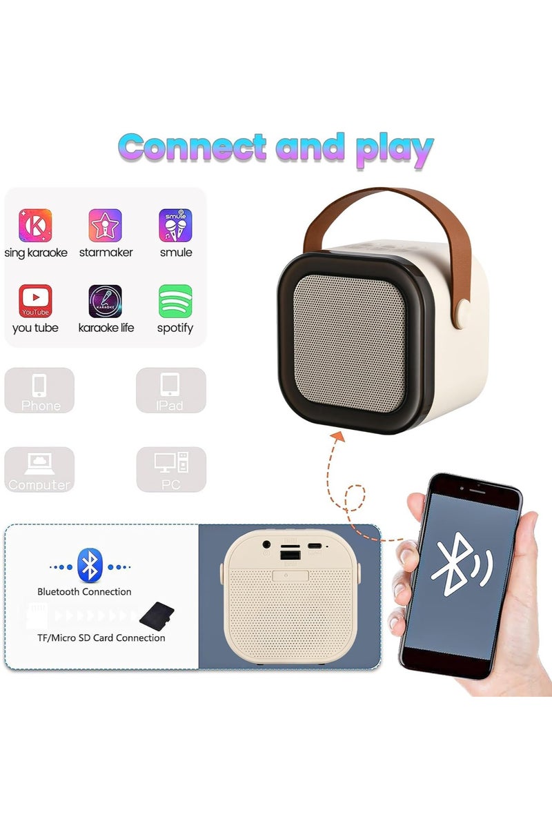 MAKS & CO. Kids Karaoke Machine with Microphone – Portable Bluetooth Singing Speaker for Boys & Girls | Fun Music Toy with Lights & Sound Effects - Image 4