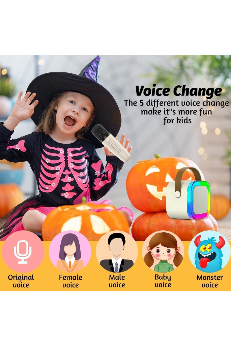 Kids Karaoke Machine with Microphone – Portable Bluetooth Singing Speaker for Boys & Girls | Fun Music Toy with Lights & Sound Effects - Image 4