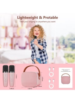 MAKS & CO. Kids Karaoke Machine with Wireless Microphone | Bluetooth Speaker & Rechargeable Music Player for Ages 4-10 (Pink)  - Image 4