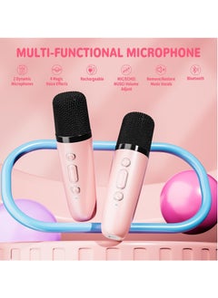 MAKS & CO. Kids Karaoke Machine with Wireless Microphone | Bluetooth Speaker & Rechargeable Music Player for Ages 4-10 (Pink)  - Image 2