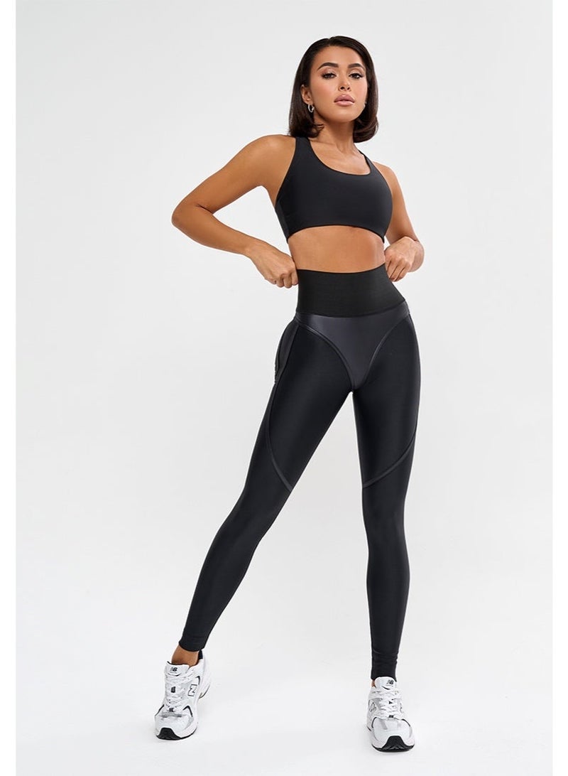 Bona Fide Premium Quality Leggings for Women with Unique Design and Body Shape - High Waisted Tummy Control Legging - Image 2