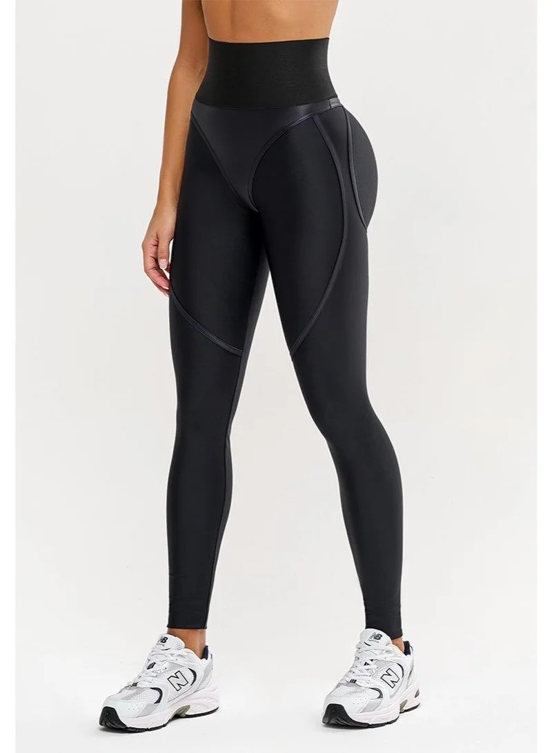 Bona Fide Extra Corsage LYC "Black" Extra Corsage Lyc High Waist Tummy Control Running Leggings for Women for Women | Best Price UAE