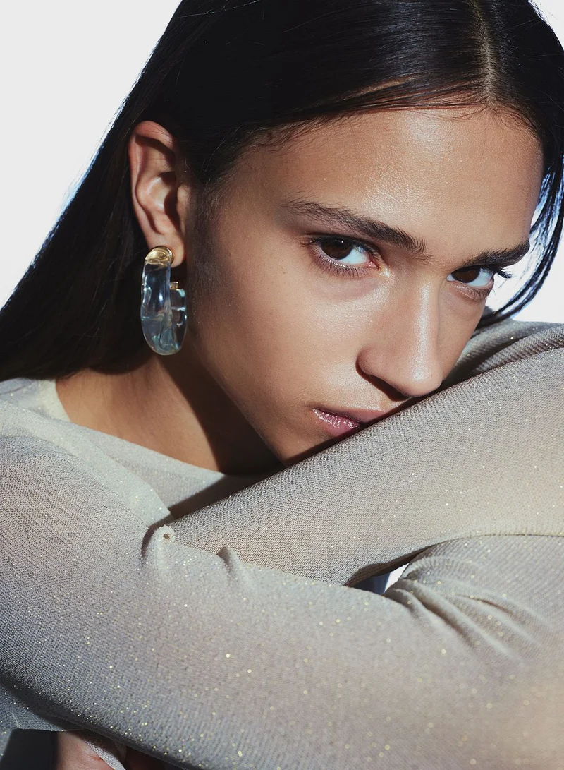 H&M Asymmetrical Hoop Earrings