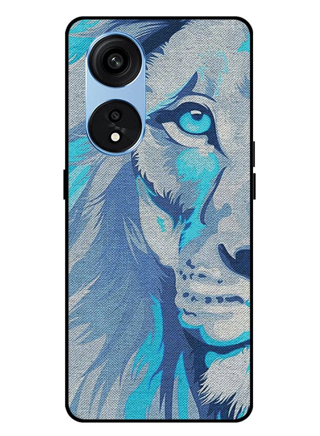 الصيد العين غطاء حماية مطبوع لهاتف Oppo A1 PRO - أسد - Image 1