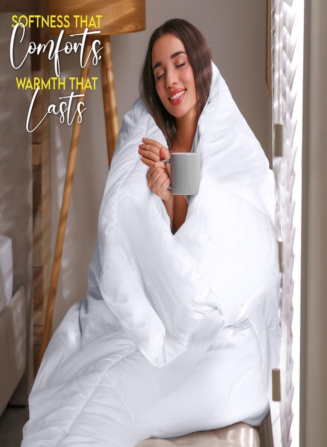 Utopia Bedding Comforter Duvet Insert, Quilted Comforter with Corner Tabs, Box Stitched Down Alternative Comforters Queen Size (White, Pack of 2) - Image 4