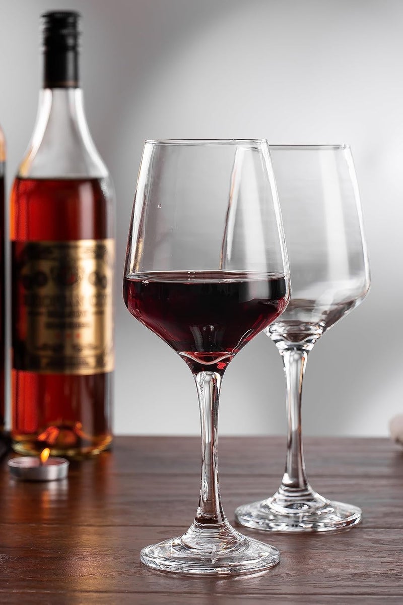 smart serve Smartserve Crystal Red Wine Glass Set of 6 435ml Gift Set - Image 4