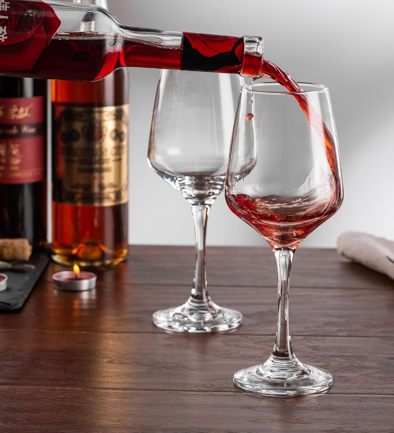 smart serve Smartserve Crystal Red Wine Glass Set of 6 435ml Gift Set - Image 2