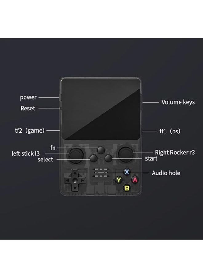 SMARTX - R35S Retro Video Handheld Premium Game Console 3.5" IPS Screen Android 11 and Linux System RK3566 64bit Game Player 64G TF Card Built-in 4450 Classic Super Games Bluetooth 4.2 and 5G WiFi - Image 1