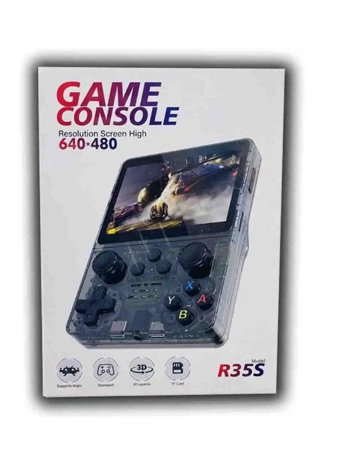 SMARTX - R35S Retro Video Handheld Premium Game Console 3.5" IPS Screen Android 11 and Linux System RK3566 64bit Game Player 64G TF Card Built-in 4450 Classic Super Games Bluetooth 4.2 and 5G WiFi - Image 1