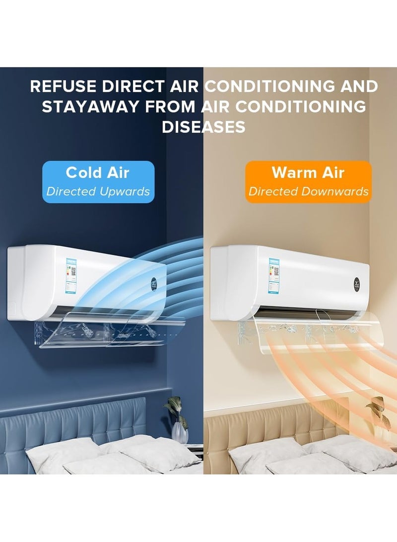 RATSAW Air Conditioner Deflector Split Air Conditioner Deflector Classic Model Without Punching For Wall Adjustable Size to Fit All Types And Sizes of Air Conditioners 50-102cm  - Image 5
