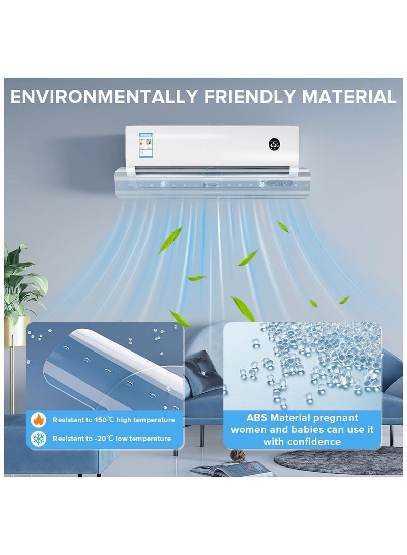 RATSAW Air Conditioner Deflector Split Air Conditioner Deflector Classic Model Without Punching For Wall Adjustable Size to Fit All Types And Sizes of Air Conditioners 50-102cm  - Image 3