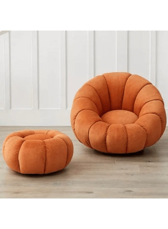 مردود السعودية كنبة مقعد واحد مقاس 85 × 85 × 90 سم مع بوف مقاس 70 × 70 × 55 سم (عرض × عُمق × ارتفاع) - كود MS_ID_1PSF_00245