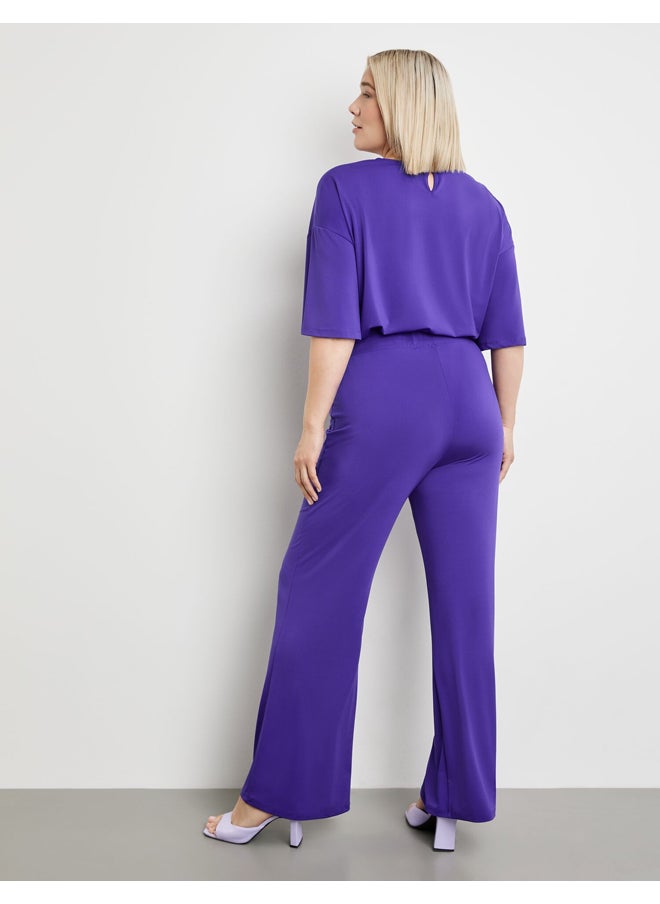 Samoon Slinky Wide Leg Trousers  - Image 2
