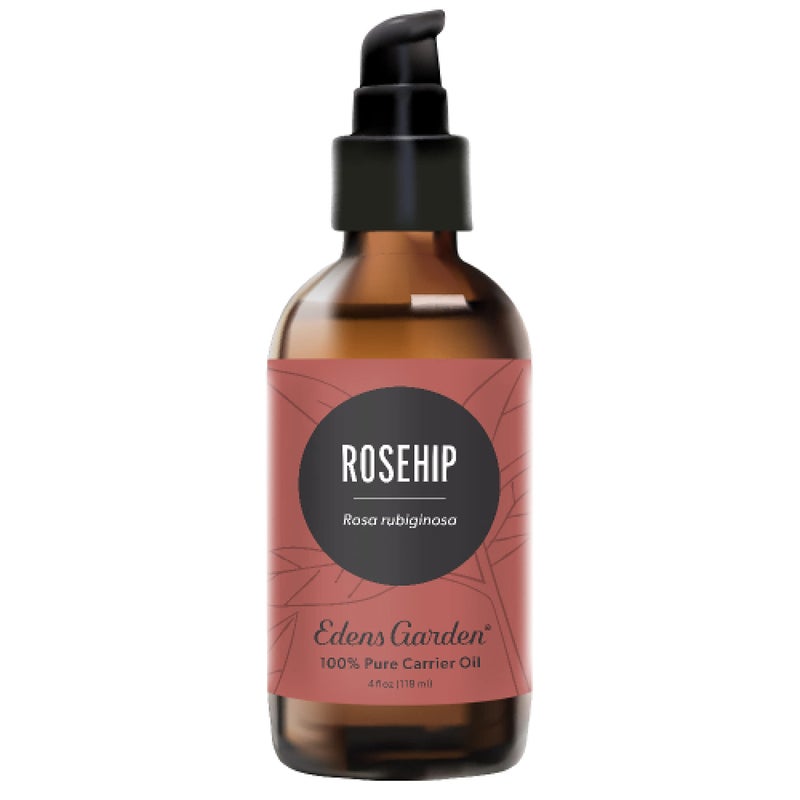 Edens Garden Rosehip Carrier Oil 100 Pure Premium Cold Pressed Hexane Free Natural Moisturizer For Face Skin Body Hair Nails Massage Diluting Essential Oils Aromatherapy 118 ml 4 fl oz