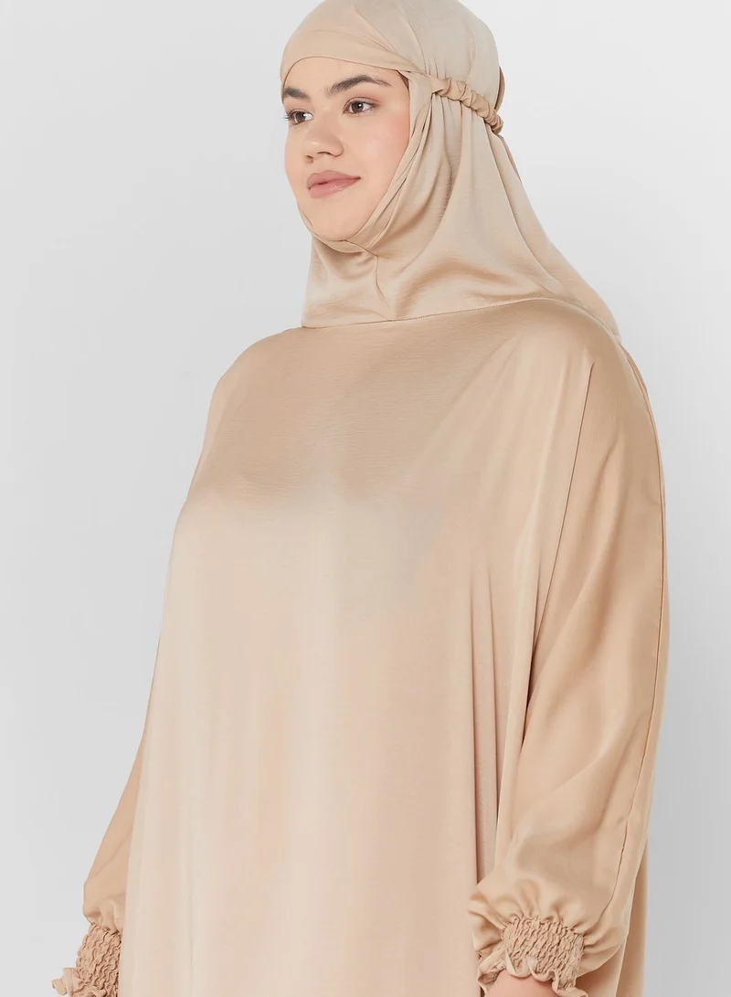 Hayas Closet Curve Detailed Cuff Prayer Dress