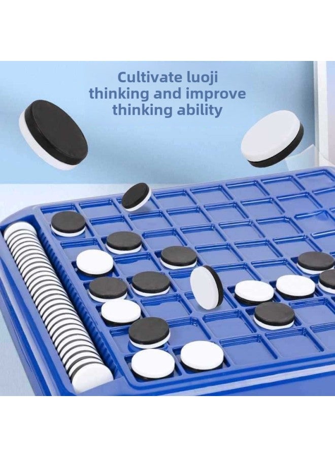 Flip Black And White Backgammon Desktop Game Toy Parent-child Interaction Logical Thinking Children's Educational Toys-Color:6699-169s Black And White Chess Color Box 338g - Image 3