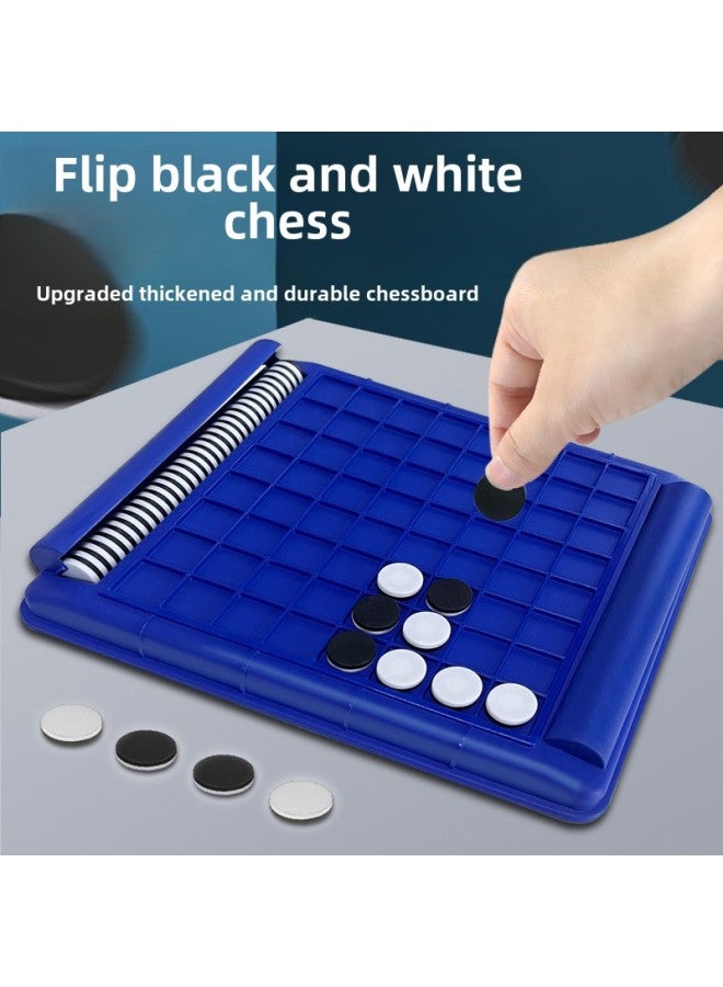 Flip Black And White Backgammon Desktop Game Toy Parent-child Interaction Logical Thinking Children's Educational Toys-Color:6699-169s Black And White Chess Color Box 338g - Image 2