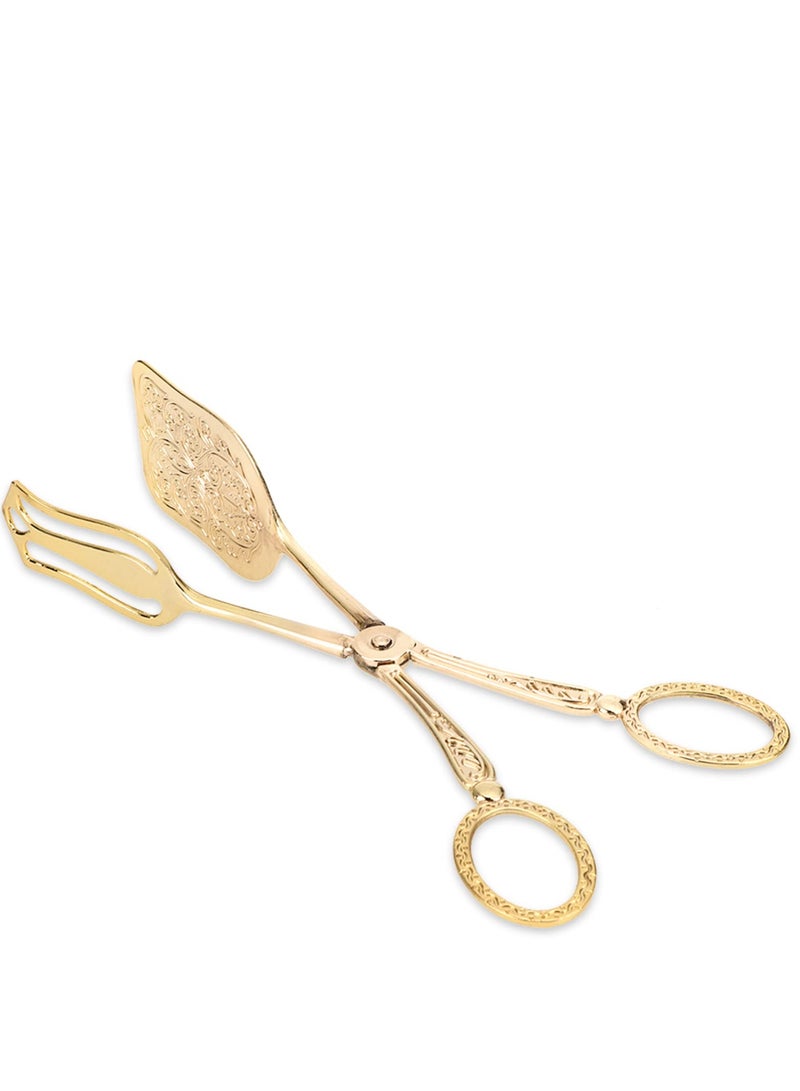 SOLARAE Zinc Alloy Serving Tongs - Perfect for Serving Salad, Buffet Dishes, Bread, Cake, and More! Ideal Kitchen Tool for Effortless Serving and Entertaining. - Image 1