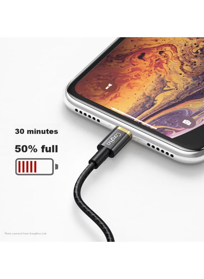 CangHua Apple Data Cable Fast Charging Cord For Iphone 14/13 Pro/12/11/xr/se2/8/7/6, Ipad Phone Usb Power Adapter Braided Cable 1.2 Meters - Image 3