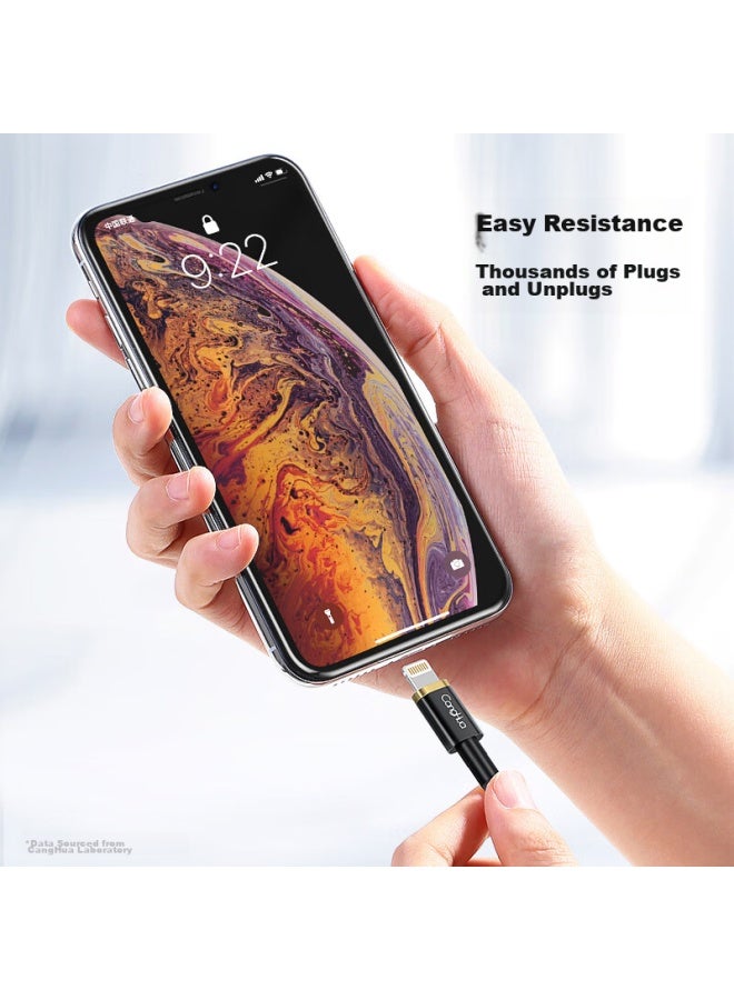 CangHua Apple Data Cable Fast Charging Cord For Iphone 14/13 Pro/12/11/xr/se2/8/7/6, Ipad Phone Usb Power Adapter Braided Cable 1.2 Meters - Image 4