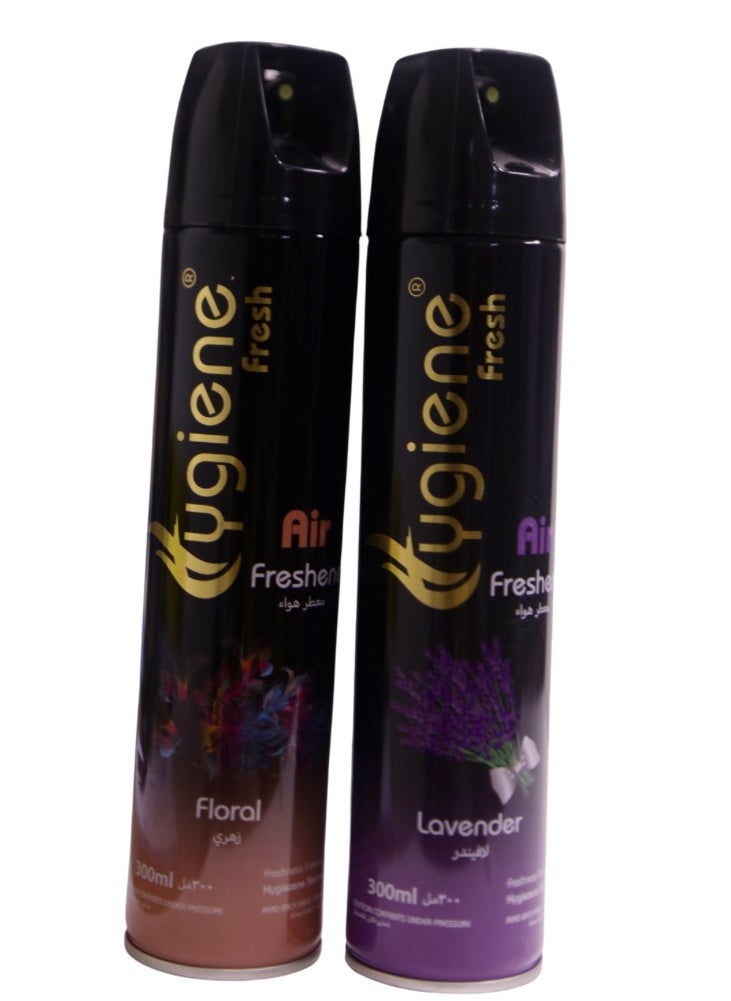 Hygiene Premium Hygiene Air Freshener Spray combo Long-Lasting Fragrance Lavender and floral  - Image 1