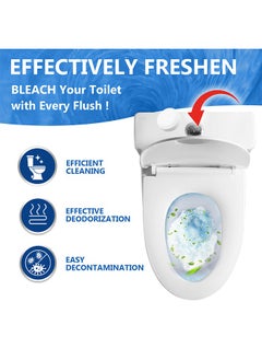 Jaysuing 12 Pcs Automatic Toilet Bowl Cleaner, Toilet Descaling Deodorizing and Odor Removing Cleaning Agent, Toilet Cleaning Effervescent Tablets ﻿  - Image 5