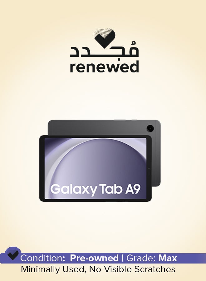 سامسونج Renewed - Galaxy Tab A9 Graphite 8GB RAM 128GB WiFi - Middle East Version - Image 1