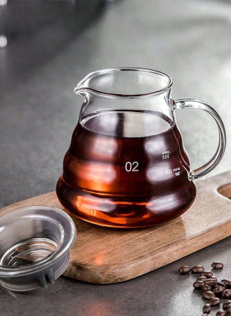 دائرة مربعة مجموعة قهوة V60 مكونة من 16 قطعة - طقم باريستا مع مطحنة قهوة، غلاية، فلتر وحقيبة حمل للسفر والتخييم المنزلي والمكتب والمنزل والهدايا - Image 5