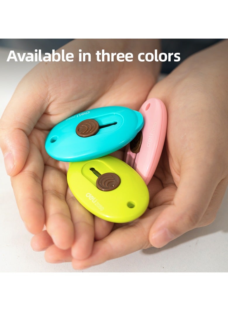 Deli EM513 3PCS Assorted Mini Cutter Set – ideal for letters, wrapping & light crafts - Image 4