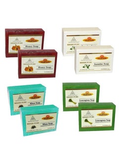 Khadi Pure Honey Jasmine Khus & Lemongrass Soap 125 G (Pack Of 8)  - Image 2