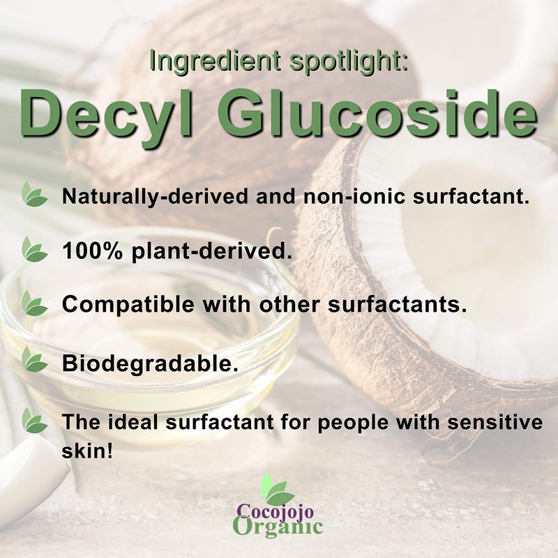 Dr Joe Lab Decyl Glucoside Natural Surfactant - Surfactants for Soap Making, Lauryl Glucoside, DIY Shower Gel, Skin Care, Body and Face Wash, Plant Derived, Natural - 32 Oz - Image 4