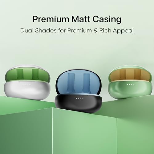 Mivi DuoPods C2 TWS [New Launch], 50 Hrs Playtime, HD Call Clarity with AI-ENC, 13mm Bass Drivers, Low Latency, BT v5.3, Type C Charging, Made in India Earbuds - Image 5