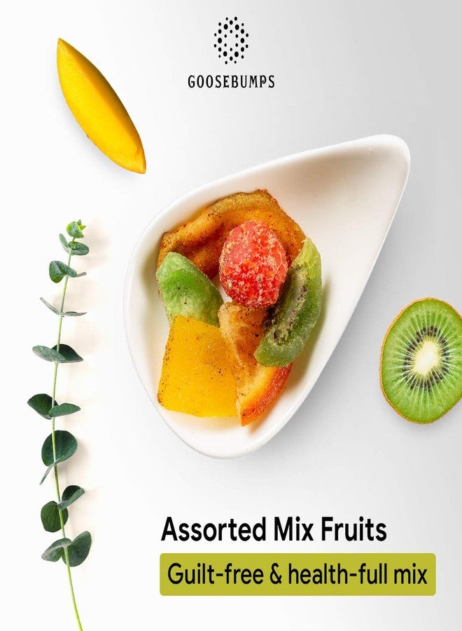 GOOSEBUMPS Assorted Masala Fruits | Dehydrated Mix Fruits - Orange, Mango, Kiwi, Pomelo, Guava & Plums | Chatpata Dried Fruits Healthy Snack for Kids and Adults | 250 GMS - Image 4