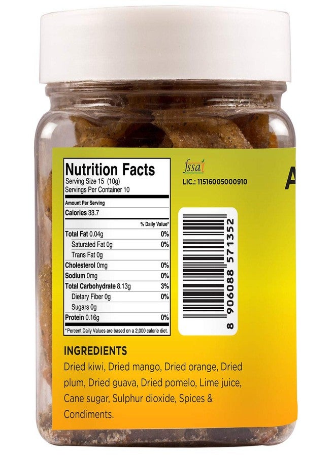 GOOSEBUMPS Assorted Masala Fruits | Dehydrated Mix Fruits - Orange, Mango, Kiwi, Pomelo, Guava & Plums | Chatpata Dried Fruits Healthy Snack for Kids and Adults | 250 GMS - Image 2