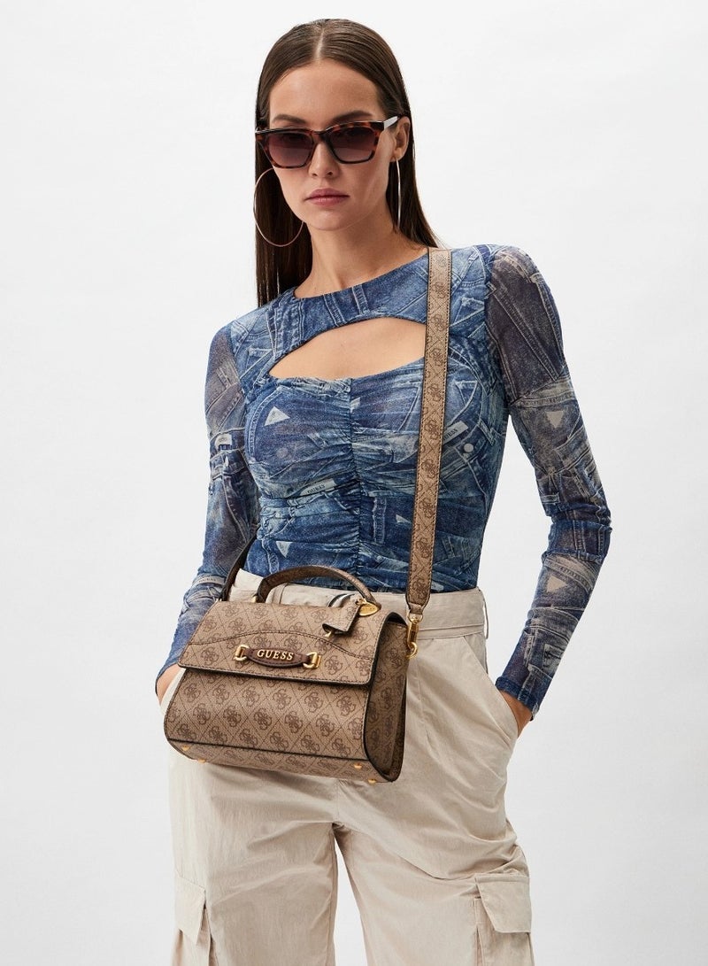 GUESS Top Handle Flap Handbag  - Image 4