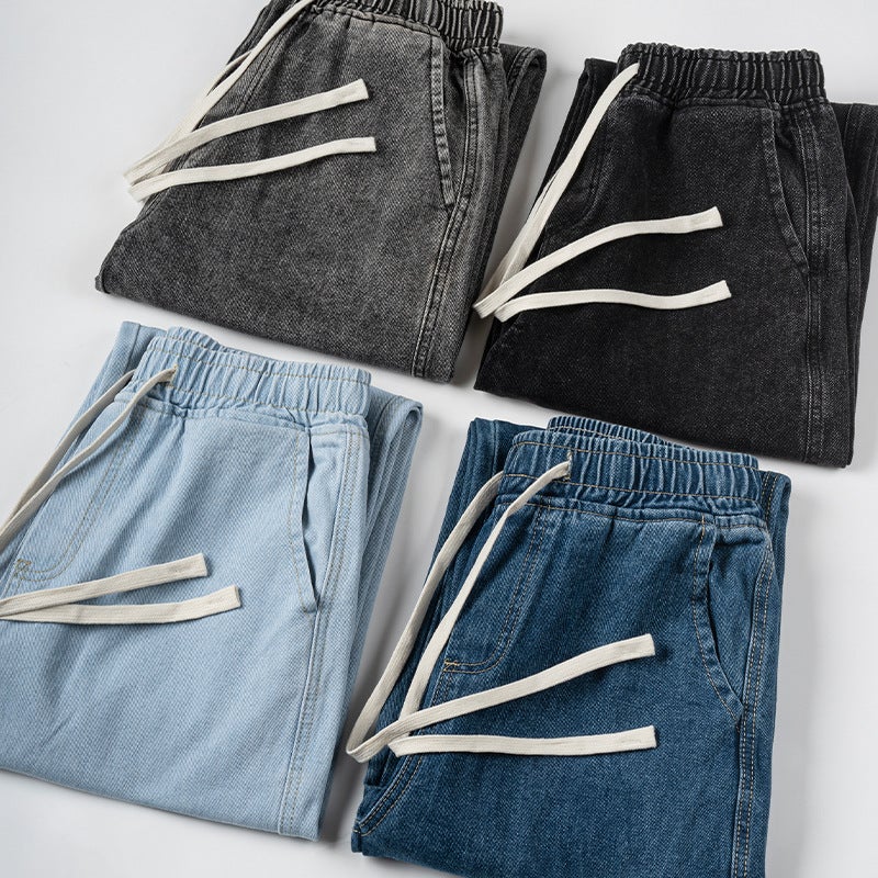 Unisex Classic Denim Jeans Loose Fit Daily Outdoor Wear - Image 5