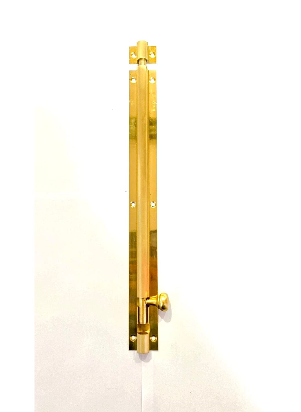 BRASK BRASK Brass Tower Bolt Matka KNOB 12 X 9 MM Golden Finish Pack of 1  - Image 2