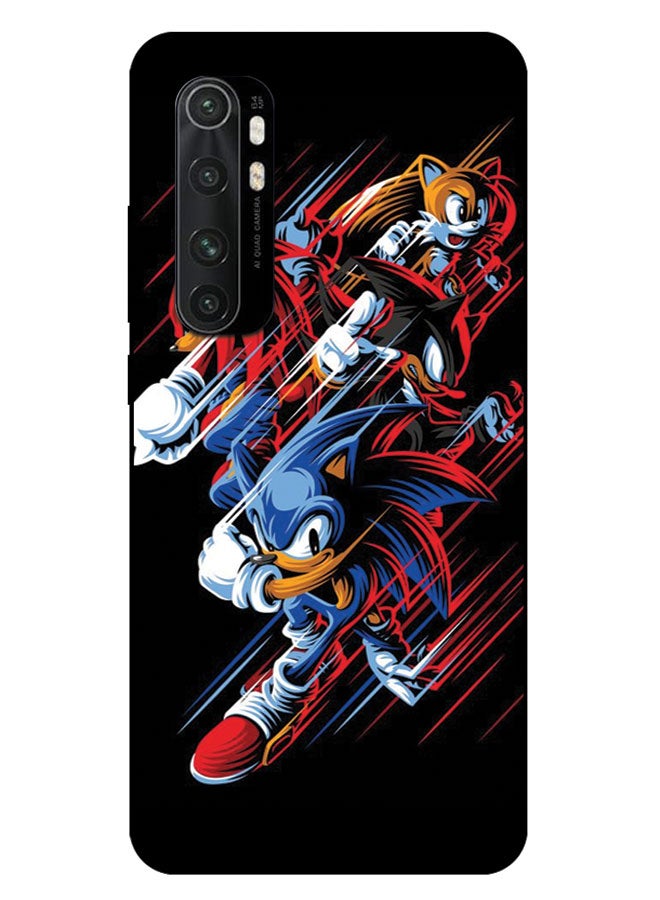 الصيد العين غطاء حماية مطبوع لهاتف شاومي مي نوت 10 لايت - سونيك في العمل - Image 1