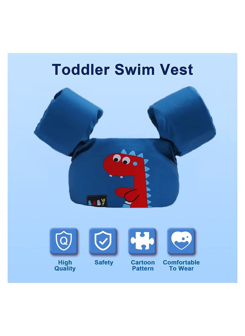 Toddler Swim Vest,Swim Arm Bands,Kids Water Wings Arm Floaties,Dinosaur